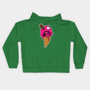 Eye-scream: Strawberry with flake variant Kids Hoodie